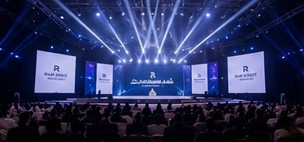 حفل إطلاق بمسرح وشاشات